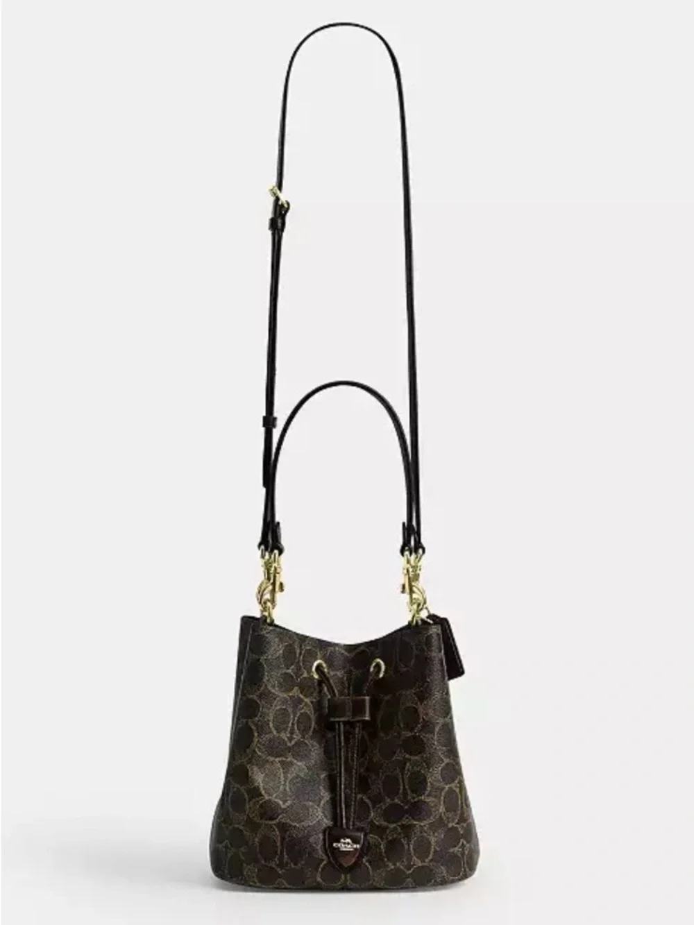 Rowan Bucket Bag in Loved Signature Coated Canvas